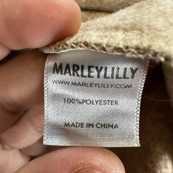 Marley Lilly Brown Large Pullover Sweatshirt Pattern Monogram Initial JWR Fall - Picture 10 of 12